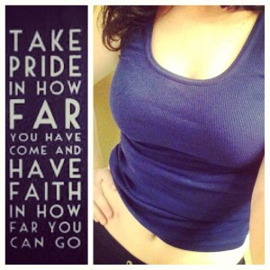 This quote is so true and I know I'm capable of making great strides in my fitness this year.