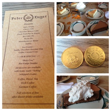 Dessert at Peter Luger