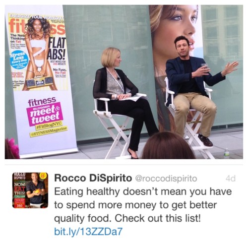 Pam O'Brien and Rocco DiSpirito discussing how to Eat What You Love - And Still Lose Weight!