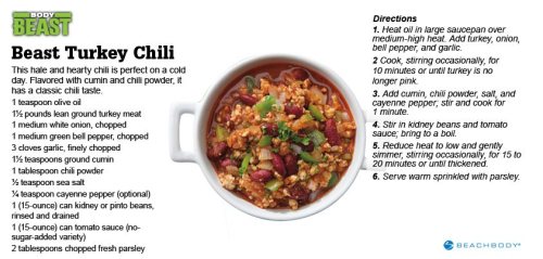 Body Beast Turkey Chili