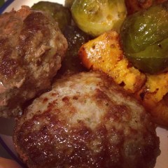 Kotleti and Roasted Vegetables