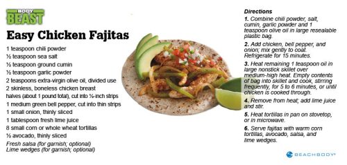Body Beast Fajitas